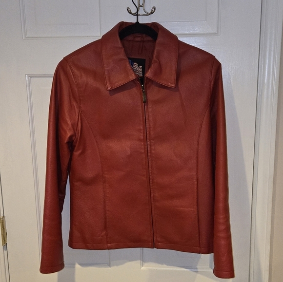 Leather Jacket by Leather U.S.A. Woman's Medium - Picture 1 of 13